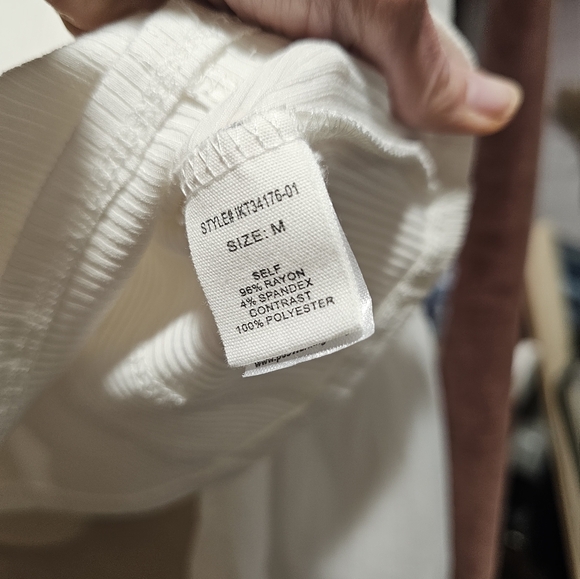 Nwt Peach Love Ribbed Top Wirh Sheer Bell Sleeve - Picture 5 of 5